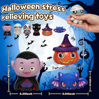 New 6 Packs-Halloween Squishies Toys Slow Rising - 6pcs-4 - image 2