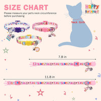 Breakaway Cat Collars with Bell - Birthday - image 3