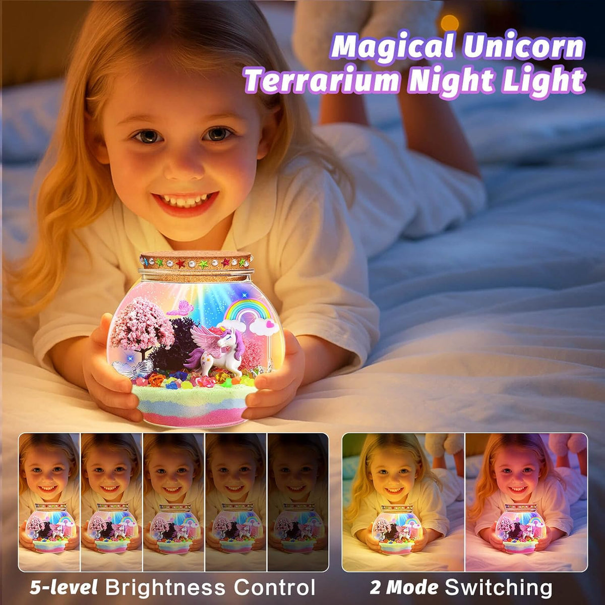 Ocean Light Up Terrarium Kit for Kids - Unicorn - image 2