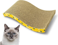 OurPet's Straight and Narrow Single Wide Reversible Cat Scratcher – Essentials for Cats - The Wave / Pack of 1