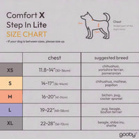 Gooby Comfort X Step-in Lite Harness, Choke-Free - Small (14-17") / Black - image 2
