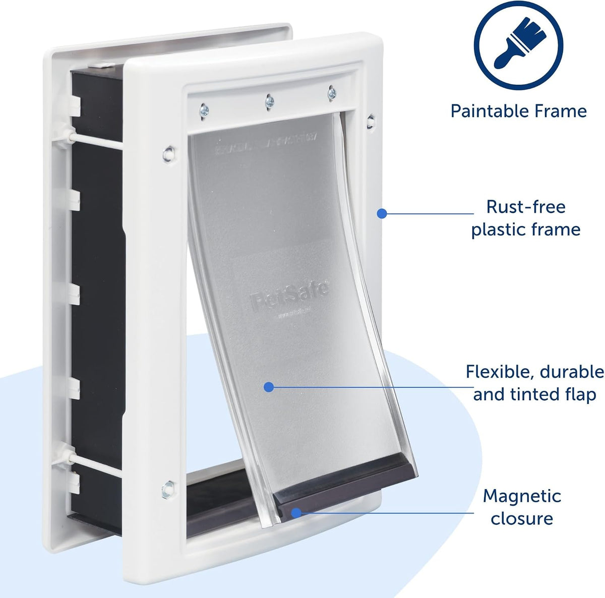 PetSafe Plastic Dog & Cat Door, Pets Up to 40 lb, Paintable - Small - image 4
