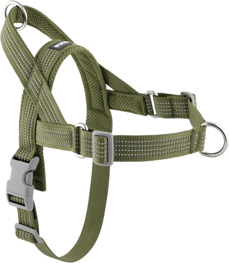 No Pull Dog Harness with Handle - Ranger Green / M