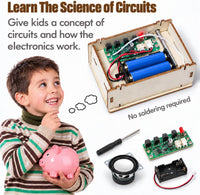 ANNISOKA DIY wooden radio STEM kit for kids with antenna - view 3