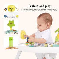 Dream On Me Curio Sit N Seek baby activity center in lime with rotating seat and detachable toys - view 8