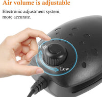 HITOP 3W 80GPH Adjustable Aquarium Air Pump - 3W-Black - image 4