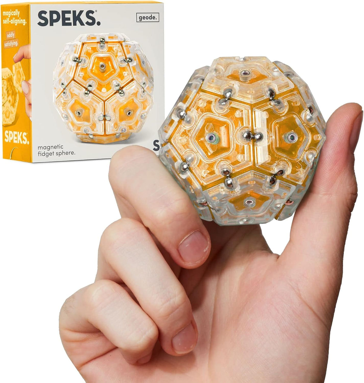 Speks Geode Magnetic Sphere - Topaz