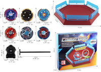 12 Metal Fusion Spinning Tops and 3 Launchers - Stadium Set - image 4