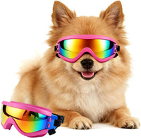 Clear Dog Goggles for Small Dogs - Tactical Pink / Small