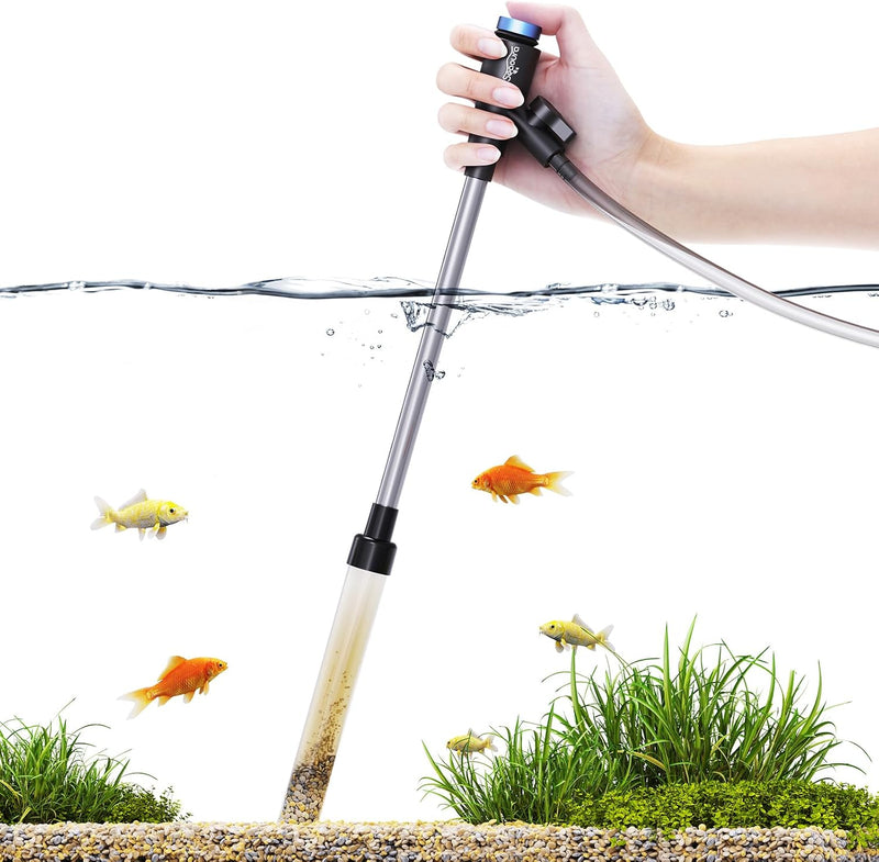 SEAOURA Water Cleaner Gravel Siphon for Aquariums Vacuum Up to – Essentials for Fish