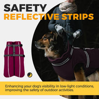Dog Coat for Large Dogs Waterproof Dog Jacket with Harness Built in – Essentials for Dogs - X-Small / Pink - image 4