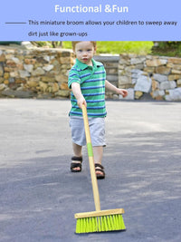 Xifando 27.5 inch kids broom with wooden handle and hanging lanyard - view 2