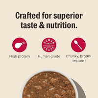 The Honest Kitchen Minced - Turkey, Chicken & Duck in Bone Broth Gravy Wet Cat Food, 5.5 oz (Pack of 12)