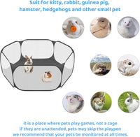 Small Animal Playpen, Pop-Up Portable Play Yard for Guinea Pigs - Black - image 4