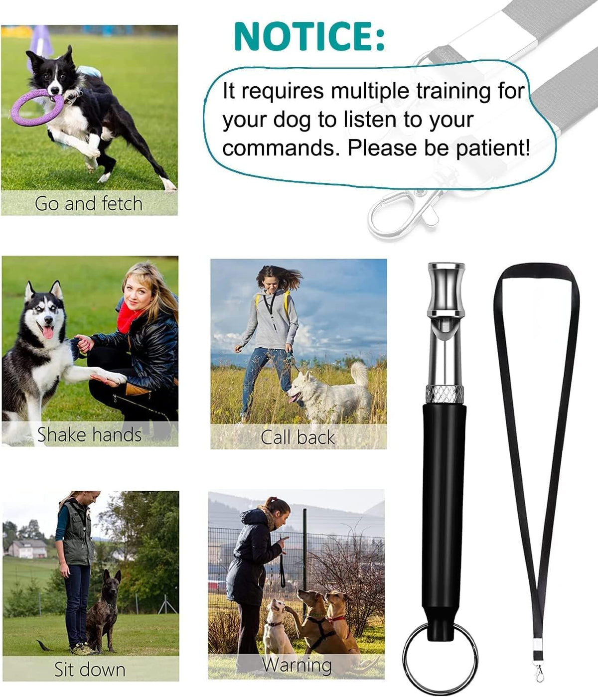 Dog Whistle, Adjustable Ultrasonic Silent Dog Whistle - image 4