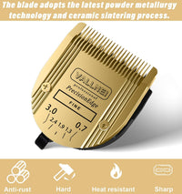 3-Pack 5-in-1 Replacement Blade Compatible with Wahl Animal Bravura - Gold / 2 Pack - image 2