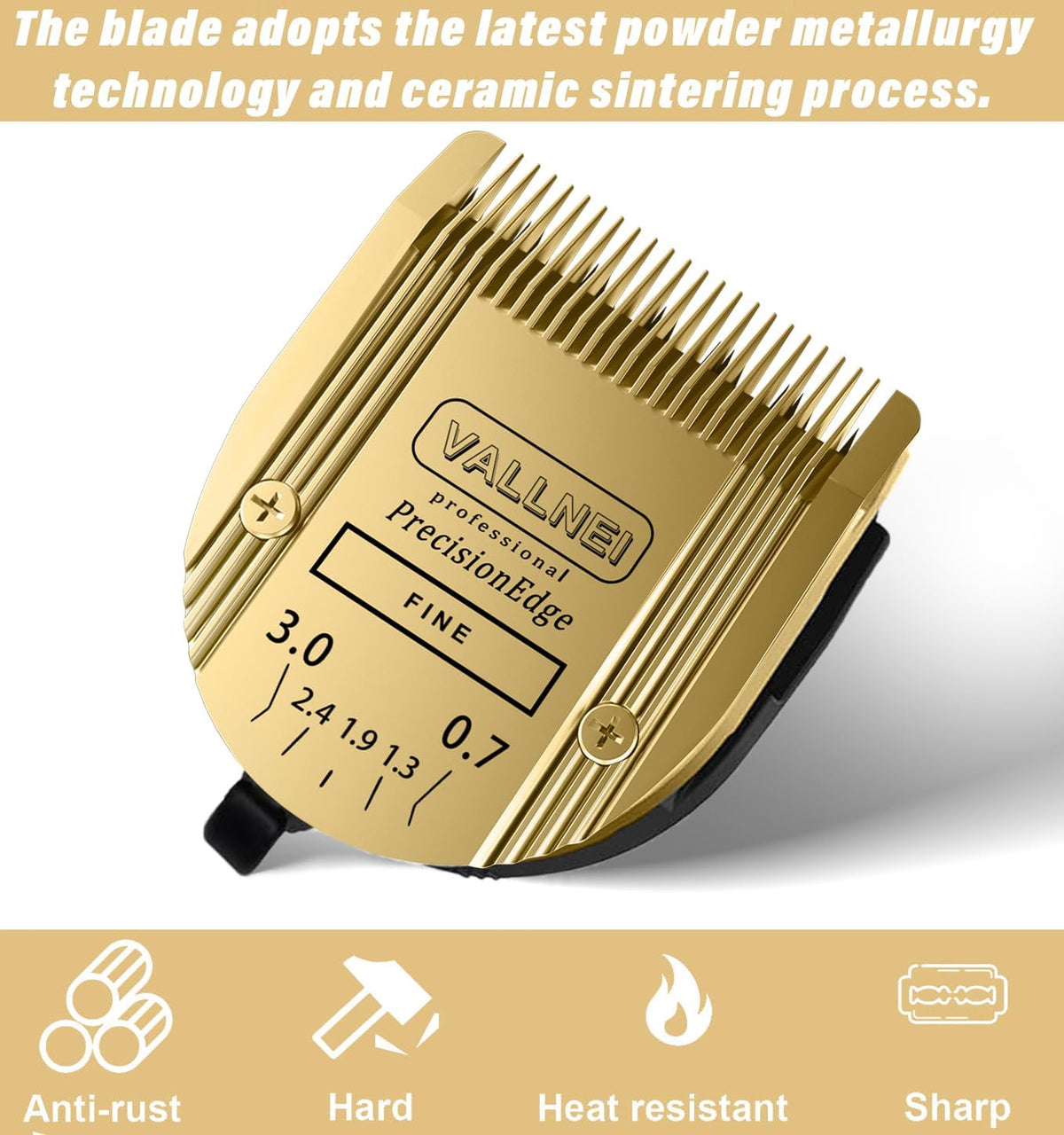 3-Pack 5-in-1 Replacement Blade Compatible with Wahl Animal Bravura - Gold / 2 Pack - image 2