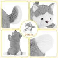 19Inch 3 Pounds Dog Weighted Stuffed Animals, Cute Realistic Puppy Stuffed Animal, Sensory Comfort Plush Throw Pillow Toy, Dog Plush Gift for Adults Kids Youth