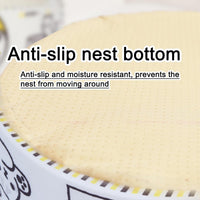 寵幸 Ramen Noodle Cute Cat Bed, Soft Warm Washable Kitten Bed - 19.7"L x 19.7"W x 7.9"Th / yellow white - image 3