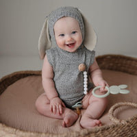 mushie Silicone Baby Teether Toy - Bunny - image 4