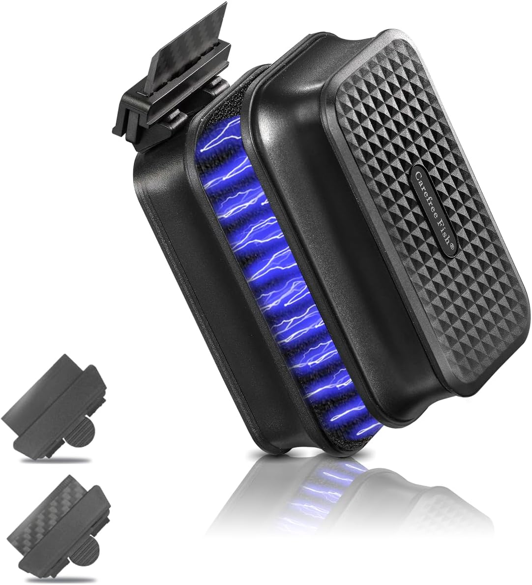 Aquarium Small Magnetic Cleaner for Glass Fish Tank Algae Scraper - M / Black