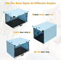 X-ZONE PET Dog Crate Cover Waterproof Kennel Cover - 30.0"L x 19.0"W x 21.0"H / Blue - image 3