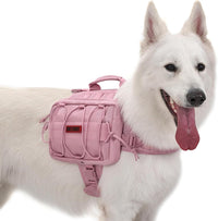 OneTigris Dog Backpack for Medium & Large Dogs - Pink / Large