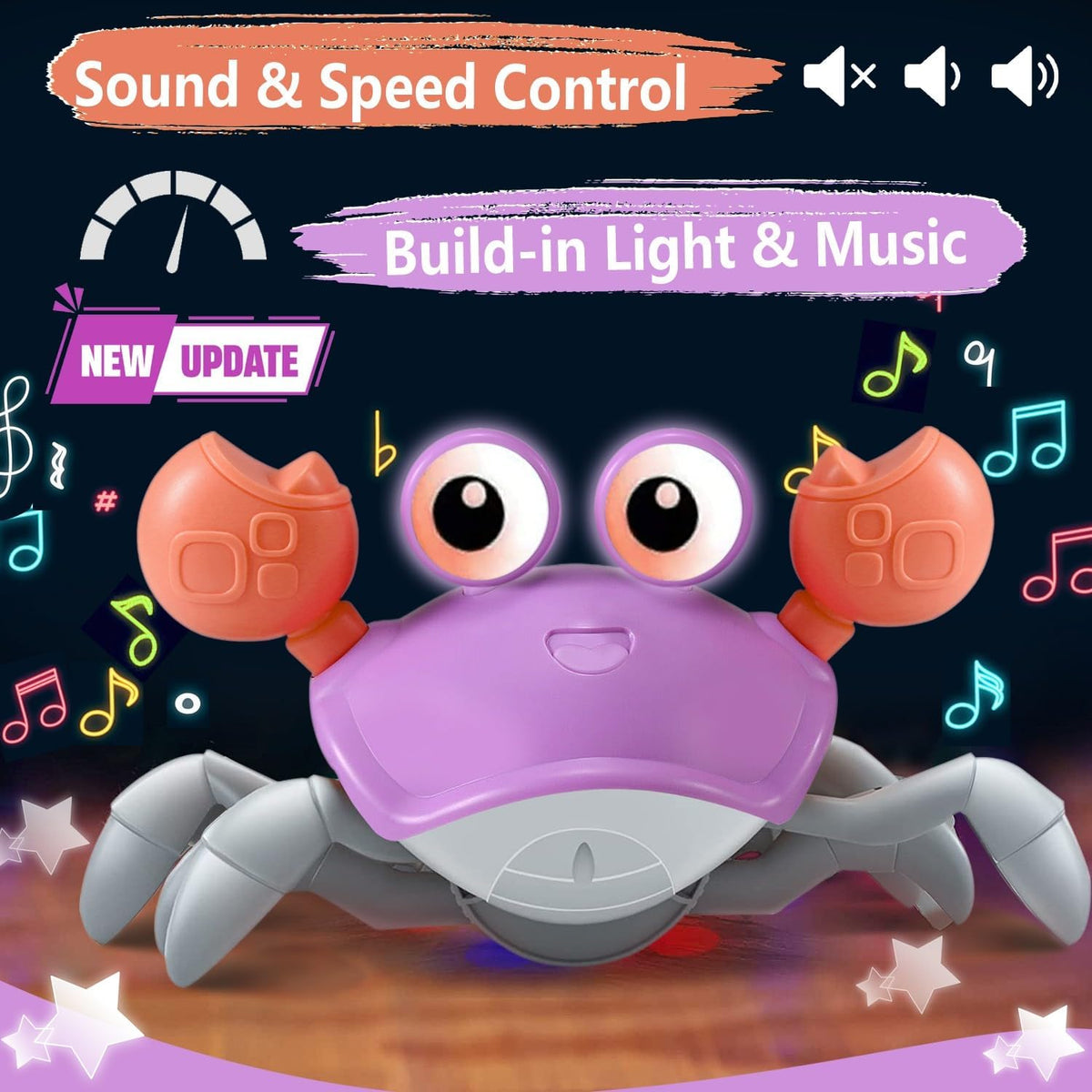 control future Crawling Crab Toy for Little Ones - Purple - image 3