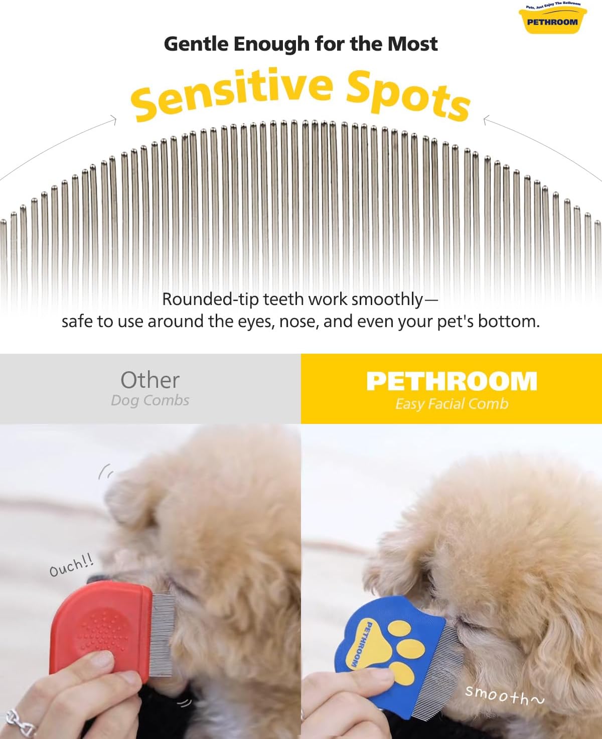 Professional Eye Comb for Pets - One Size - image 4