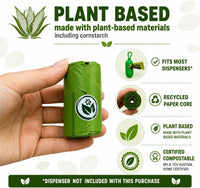 Certified Compostable Handle-Tie Dog Waste Bags, 16 Refill Rolls - image 4