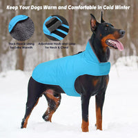 Waterproof Dog Winter Coat - Sky Blue / XS(Chest Girth:8.7-12.6") - image 3