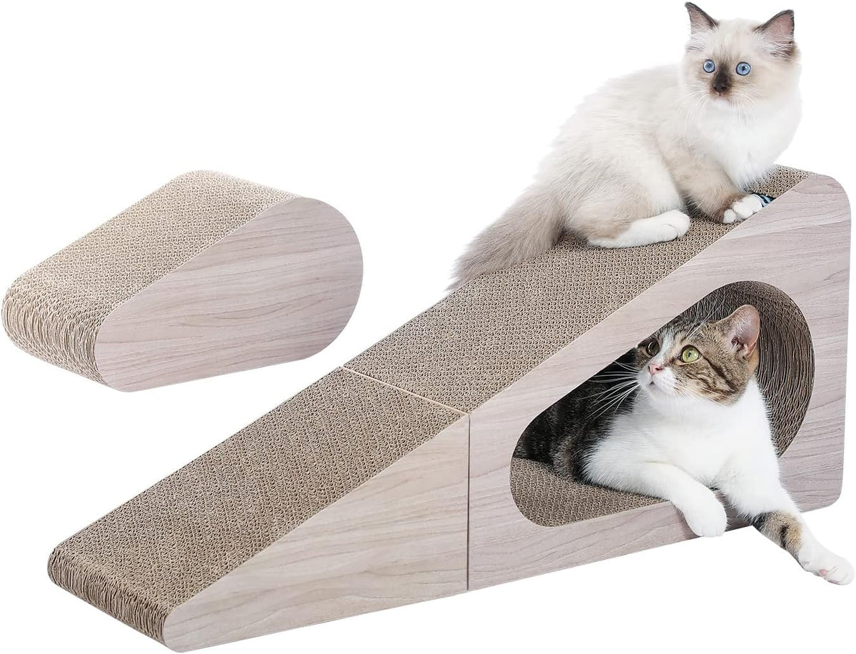 PAWZ Road 28.3" Cardboard Cat Scratcher Triangle 2 in 1 Cat