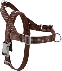 No Pull Dog Harness with Handle - Chocolate / L