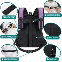 PetAmi Dog Front Carrier Backpack - Medium (15x8x15.5) / Purple - image 2