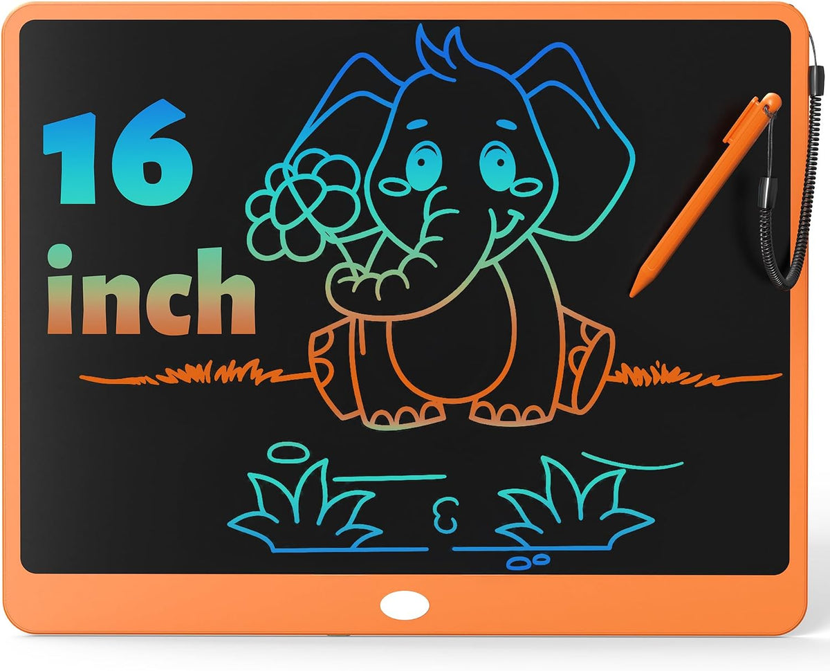 LCD Writing Tablet 10 Inch - Orange / 16inch