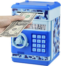 HUSAN rose gold electronic ATM piggy bank for kids with password keypad - view 2