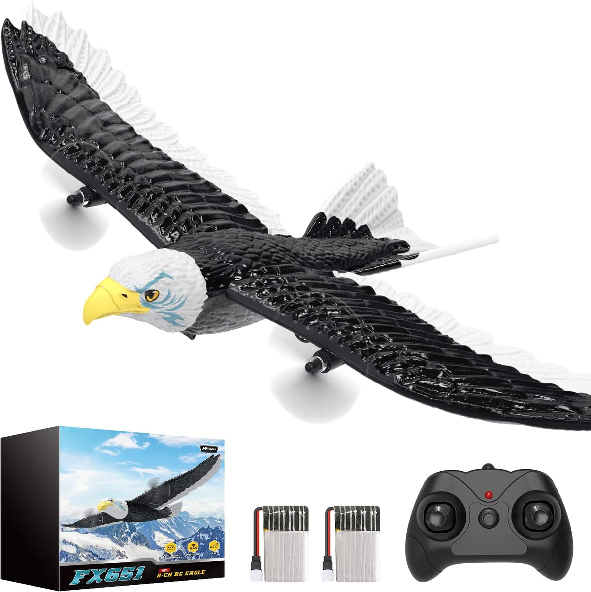 DEERC 2CH Eagle RC Plane for Kids