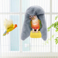 Wontee Cozy Bird Blanket Parrot Cage Snuggle Hut Warm Bird Nest House - Medium / Grey - image 2