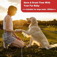 Dog Tie Out Cable 10/15/20/25/30FT Dog Run Cable Rosy Pink/Blue/Purple/Silver/Red/Green/YellowTie Out Cable for Large Dogs Heavy Duty for Outside Hold Large Dogs Up to 250LBS