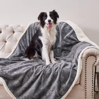 Pet Blankets for Cats, Waterproof Cat Blanket Washable - Dark Grey / 60"x80"