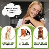 Hemp Oil for Dogs and Cats - Helps with Anxiety, Pain, Stress, Sleep, Arthritis, Seizures Relief - Hip and Joint Support - Calming Drops