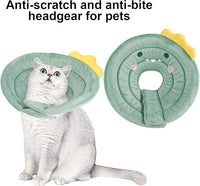FRIUSATE Cat Cone Collar Soft, Cute Cat Recovery Collar Soft Adjustable Cat Cones to Stop Licking Comfortable Breathable Lightweight Neck Cone for Cats Kittens Pet After Surgery
