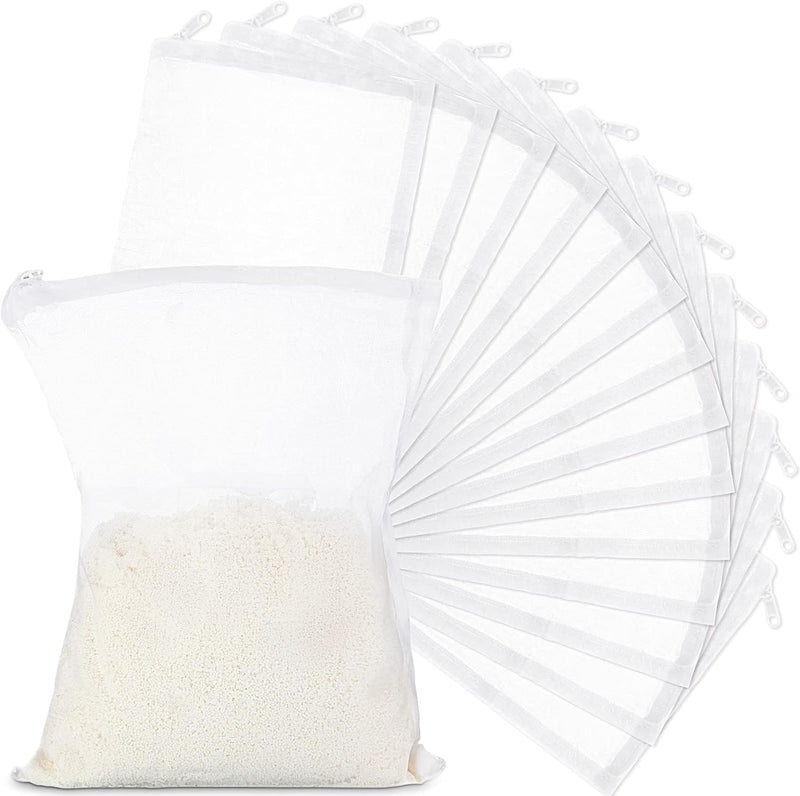 Geiserailie 15 Pcs Aquarium Filter Media Bags 150um Zipper - 15 / 5.5 x 7.9 Inch