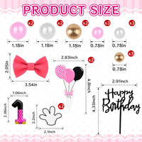 ZSMKJIAYE 25 piece racing cake topper set, red white black with number 3 candle - view 33