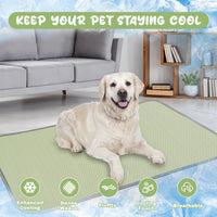 Buvlnee Summer Dog Cooling Mat - Green / 40x28in - image 2