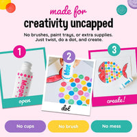 Do A Dot Art! Markers 6-Pack Rainbow Washable Paint Markers – Fun for Kids & Family - Ultra Bright / 5 - image 4