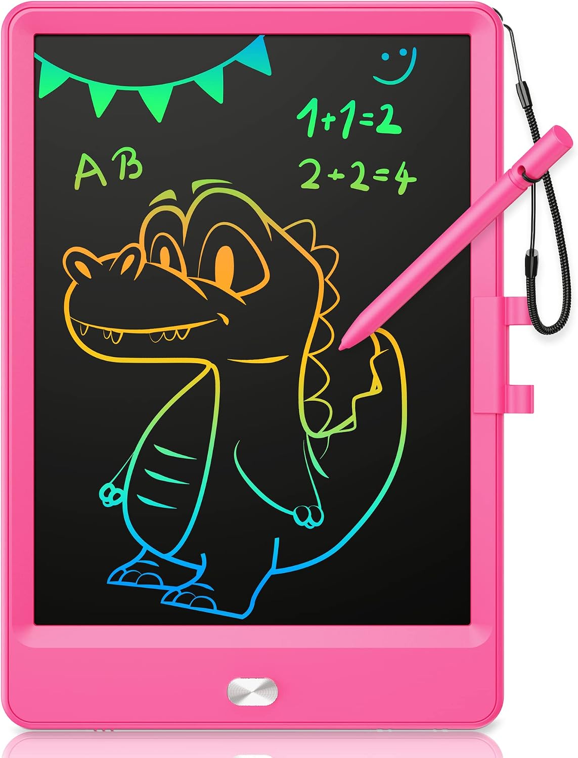 KOKODI LCD Writing Tablet 8.5-Inch Colorful Doodle Board - Rose Red