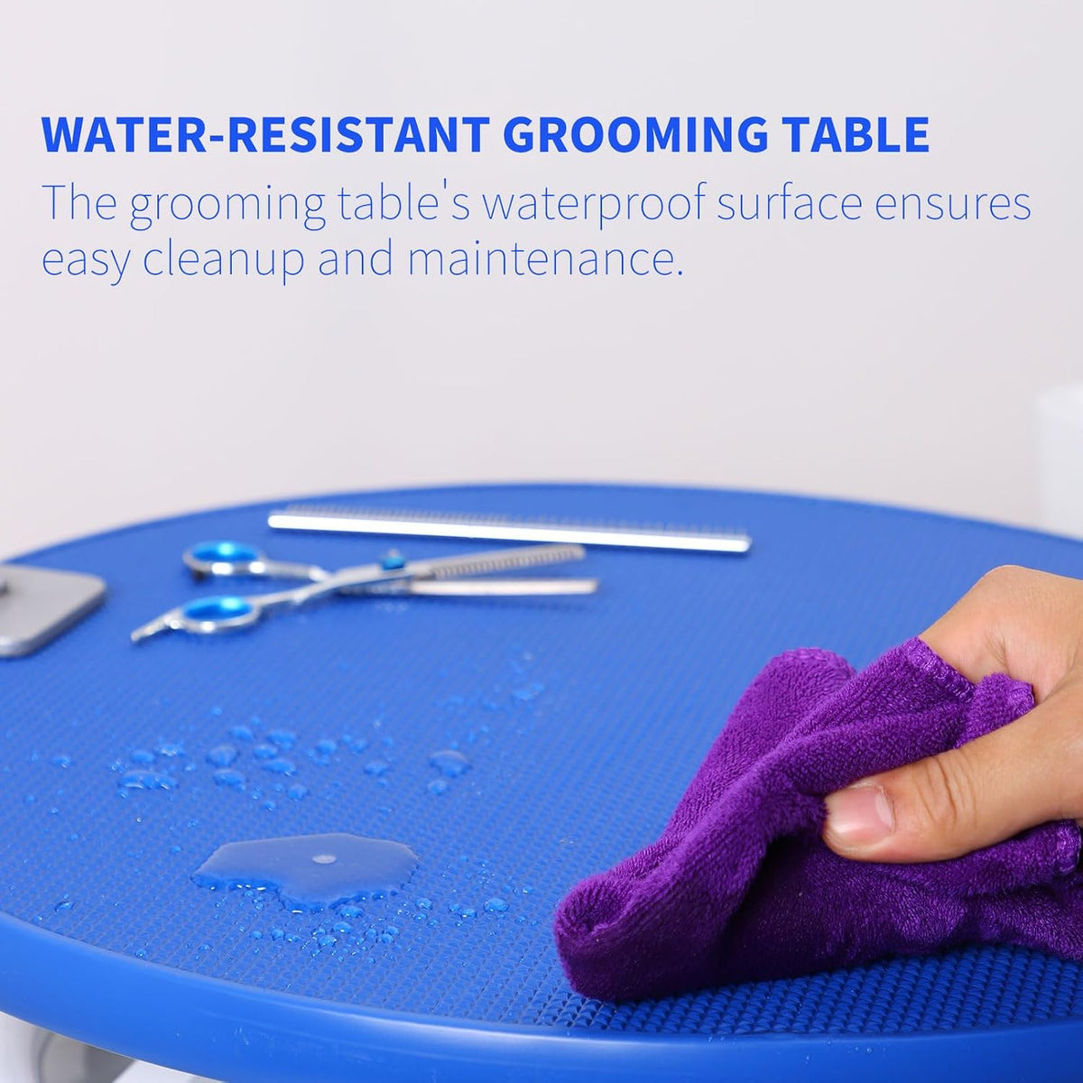 Dog Grooming Table for Dogs At-Home - blue - image 3