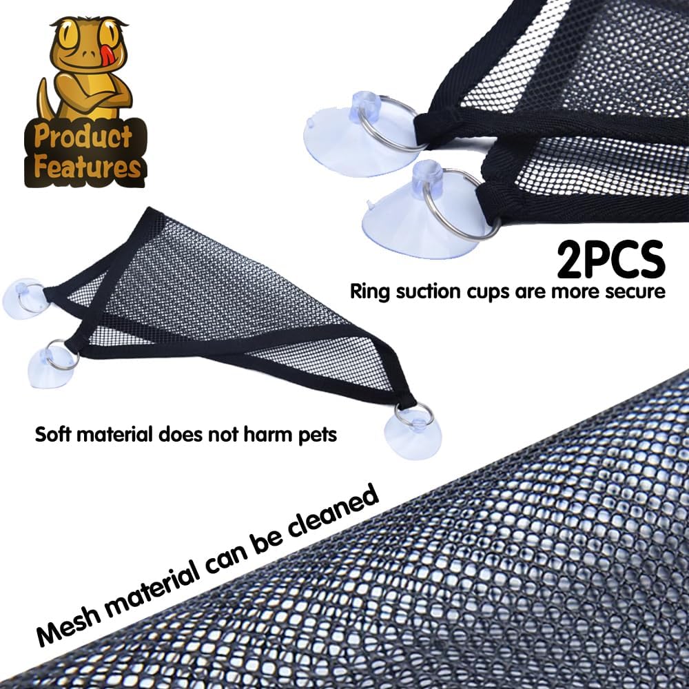 Bearded Dragon Hammock Reptile Hammock for Axolotl, Geckos - 19*13*13inch - image 3