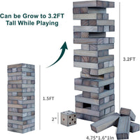 ApudArmis 60 Pcs Tumble Tower - Gray / M-Stack to 3.2 FT - image 3